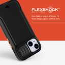 Tech21 Evo Max case for iPhone 15 - Compatible with MagSafe - Impact Protection Case - Lanyards Included - Black