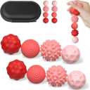 Soft Silicone Magnetic Balls Fidget Toys for Adults and Teens8PCS Sensory Stress Relief Toys Fidget Magnet Balls Desk Toy for Office Stress Anxiety Relie (8pcs Pink)