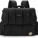 Diaper Bag Tote Baby Changing Bag Large Baby Bags for Mom Multifunction Travel Nappy Bag (Black)