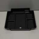 Compatible with Chevy/GMC Accessories 2021 2022 2023 Interior Secondary Storage Armrest Box Insert Hidden Cubby Drawer(Black)