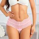 Avidlove Womens Underwear Lace Panties for Women Hipster Sexy Briefs Low Waist Thong Ladies Underpants 1  (L)