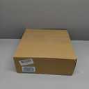 9 Pcs Christmas Village Figurines Sets - 4 Lighted Ceramic Houses with Remote Control & 5 Trees - Christmas Decorations Indoor - White Xmas Holiday Farmhouse Rustic Decor for Home Table Room