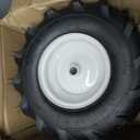 13x5.00-6" Tiller Tire and Wheel (1" Axle Size) | 3-1/8" Centered Hub, Fits 13-5-6 Garden Trailer, Tractor, Tillers, and Lawn Mower Tire Replacement 1 Pack