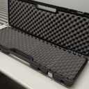 PAK Long Hard Gun Case - Weather Resistant with Foam Interior - Large Black Tactical Case with Padlock Tabs and Heavy Duty Latches - Made in USA