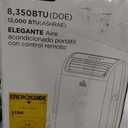 BLACK+DECKER Smart Portable Air Conditioner, 12,000 BTU for Rooms up to 550 Sq. Ft., Smart Portable AC with Follow Me Remote and Window Kit, BPACT12WT, White