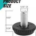 24 Pack 5/16-18 Adjustable Stainless Steel Feet Levelers Furniture Levelers with Threaded Inserts for Chairs Tables Cabinet Patio Furniture