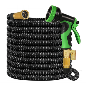 Garden Hose 150 ft, 2026 New Kink Free Expandable Water Hose, 10 Function Nozzle, 3/4" Leak-proof Solid Brass Fittings, 3750D Outer Fabric, Durable Collapsible Latex Core, Ultra Lightweight & Flexible
