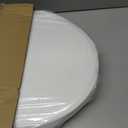 Clirass Round Bidet Toilet Seat with Quiet-Close, Non-Electric Bidet Mode with Dual Nozzles, Fit Round Toilet Seat, Adjustable Water Pressure with Brass inlet (Round)