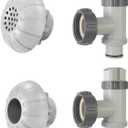 Above Ground Pool Parts, Plunger Valve, Pool Inlet Nozzlet and Outlet Strainer Part Set, Above Ground Swimming Pool Plunger Valves Replacement Part (067)