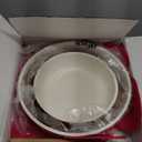 CAROTE Ceramic Pots and Pans Set Non Stick, Nonstick Kitchen Cookware Sets with Lid, Detachable Handle Saut Pan Set, Non Toxic Frying Pan, Oven Safe, Induction Ready, Cream White (6 Piece)