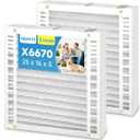 X6670 16 x 25x 5 AC Furnace Air Filter MERV 13 Compatible with HCF20-10 HCC20-28 F25F1067 F25A1068 F35F1024 HVAC Air Condition cabin Vent Fan 20.84-24.84 x 15.84 x 4.33 2 Packs