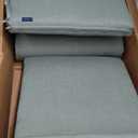 Arden earthFIBER Indoor/Outdoor Swing Cushion Set, 56 x 20, Water Repellent, Fade Resistant, Cushion Set for Swing or Bench Sage Green Texture