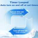 Ice Machine for Knee After Surgery, 9 Quarts Cold Therapy Machine with Digital Panel, Timer Looped Cryotherapy for Knee Replacement, Post-Surgery Swelling Relief, Sprains Recovery