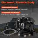 0280750505 Throttle Body, Suitable for Sea-Doo Motorboat GTR RXP RXT GTX GTS Precision-engineered Throttle Body Replace# 420892592 420892591 420892590 0280750505