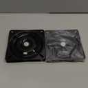 2 Pack 7 Inch Heavy Duty Bar Stool Swivel Replacement for Recliner Chair, Square Swivel Mechanism for Furniture, Seat Swivel Base Bar Stool Swivel Mount Plate, Ball Bearing Swivel Boat Seat, Black