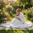 Bubble Cuddle Throw Blanket for Couch, Faux Fur Ultra Soft Plush Cozy Luxury Blanket for Travel Camping Home Decor Office Airplane Car, Machine Washable, 50" x 60" Cream White