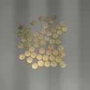 Metal Casino Gold Coins - Durable, 1 inch Diameter, Realistic & Perfect for Game Nights, Party Favors & Collectibles, (Pack of 50)