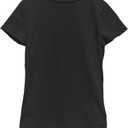 Marvel Girl's Wakanda Forever Pattern T-Shirt (Black, XS)