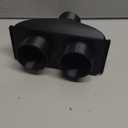 Jmoe USA 2.5 Inch Shop Vac Y Connector Splitter With Individual Blast Gates | Dust Collection Hose Splitter | Fits Ridgid, Craftsman, and Most Wet Dry Vacuums