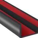 Rubber Edge Trim, 3/4" Self Adhesive Flexible U Channel Edge Protecter, EPDM Material Big Size Deep U Channel Gasket for Plywood, Tables, Desks, Cabinets, Black Color, 20Ft