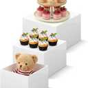 3 Pcs 8 9 10 Inch Large Buffet Risers Food Risers for Buffet Table White Acrylic Cube Display Stands for Dessert Table Display Set for Party, Catering, Jewelry & Collectibles