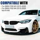 Front Lip For BMW M3/M4 (2015-2020 F80, F82, F83) MP Style Gloss Black
