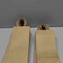 Kraft Wine Gift Bags with Handles  50 Pack Brown Paper Wine Bottle Bags, 5.25" x 3.25" x 13" (Brown Kraft)