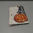 2 x Halloween Trick or Treat Garden Flag Ghost Dog 12x18 Inch Small Double Sided Burlap Welcome Yard Dachshund Skeleton Outside Decorations DF342