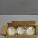 G.CORE Peg Board Organizer Clear Jars - 3 Pack Large Pegboard Accessories with Steel Hangers Fit 1/8 1/4 Holes - Pegboard Wall Containers for Garage Sewing Art Craft Room Office Organization (White)