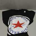Rock N Roll Never Dies Rock and Roll all Star Music T-Shirt.S