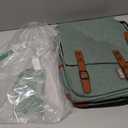 UGRACE Vintage Laptop Backpack with USB Charging Port, Water Resistant Travelling Backpacks College Bag for Men Women, Fits up to 15.6Inch Laptop in Green