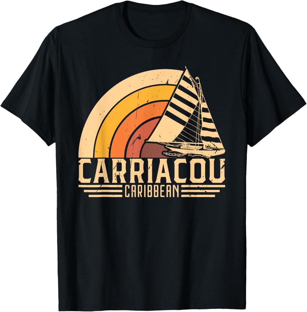 Vintage Carriacou Caribbean Sailing T-Shirt T-Shirt, Small