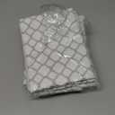 Cooyes Non Slip Refrigerator Liners, 2-in-1 Fridge Mats and Fresh-Keeping Shelf Liners, Absorbs Excess Moisture, BPA-Free, Multiple Sizes for Glass Shelves Kitchen Cabinets Drawers, 6 Pack, 12"  24" (A White Quatrefoil)