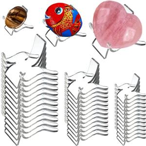 Crystal Stand Rock Display Stand Small Dispaly Stands ( 3 Sizes , 36 PCS ) Crystal Stands for Display Minerals Rocks Crystals Agates Fossils Corals or Other Small Items in Home Shop Museum Office