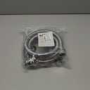 Kabel-Elektro 4 Ft. washing machine hoses Set (Straight / 90 deg.). Wide internal Diameter, 3/4 inches connector compatible NPT faucets and washing ports, Stainless Steel, PVC