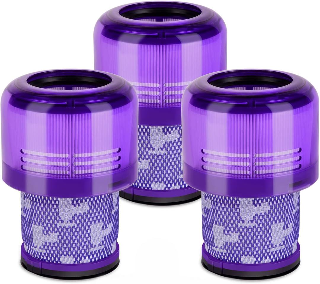 3 Pack V15 Filter Replacement for Dyso.n V15 Detect V11 Animal V11 Torque Drive Cordless Vacuum, Compare to Part # 970013-02