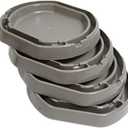 BEAPCO 4-PACK Bed Bug Detector Interceptors | Eco Friendly Bed-Bug Traps for Bed-Frame Legs |( 6.5  6  x 3)| Interceptor, and Monitor for Pest Control (Gray)