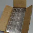 Dayaanee 50 Pack Mini Acrylic Box, Jewelry Box 1.15x1.15x0.87 Inch/29X29X22mm Small Square Acrylic Container Tiny Plastic Square Cube Containers with Lid Mini Storage Box for Candy Pill and Jewelry