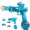Electric Water Guns for Adults Kids, Automatic Squirt Gun with 26FT Range, Super Blaster Soaker High Capacity Pistol for Swimming Pool Party Toy ColorBlast LED Electric Water Gun (Blue)