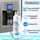 EDR1RXD1 Refrigerator Water Filter Replacement Compatible with W10295370A, WHR1RXD1, KAD1RXD1, EDR1RXD1B, Filter 1, P8RFWB2L, P4RFWB, 46-9930, 46-9081 Refrigerator Water Filter, 3 Pack