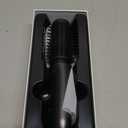 Youbella Cordless Hair Curling Iron Brush, Mini Travel Hot Straightener Comb, 3-In-1 Portable Wave Curling Wand, 1.5 Ionic Heated Brush, USB Rechargeable Hair Curler, All Black No Automatic Rotation