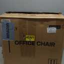 TRALT Ergonomic Office Chair - Desk Chair with Adjustable Headrest Lumbar Support Computer Chair - Mesh Comfy Chair with Flip-up Armrests - Gaming Chairs for Adults Home Office (Leather, White)