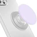 Expandable and Collapsible Phone Grip Stand Holder, Compatible with Kindle, Smartphone Tablet Cell Phone Accessory, Transparent Purple