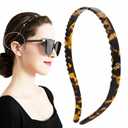 Tortoise Headbands Designed for Eyewear,Flex No Pressure Thin Hairband Fashion Acetate Hair Accessories for Womens Sisters Girls Gifts