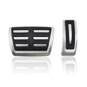 MYMOCCY Foot Brake Gas Accelerator Pedal Cover Compatible for Audi A4 B9 A5 A6 (C8) A7 Q5 Q7 Q8 20192024, Compatible for Cayenne 20202024 Accessories Foot Pad No Drill