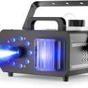 Fog Machine with 9 RGBW LED Lights, 1200W Professional Smoke Machine, 1L Tank, 3000CFM Output, 14 Colors for DJ Party Stage Wedding Halloween