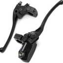 Hoypeyfiy Left & Right Brake Master Cylinder Clutch Lever 1'' 25mm Aluminum Replacement for Honda Magna Shadow Spirit Suzuki Intruder Yamaha Vstar Kawasaki Vulcan