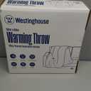 Westinghouse Heated Throw Blanket, Soft Flannel to Sherpa Electric Throw with 6 Heating Levels, 2-10 Hours Time Settings, Fast Heating, Machine Washable 50x60 Inch, Ivory (Beige)