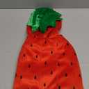 ANIAC Dog Halloween Costume Strawberry Cat Costume Red Puppy Hoody Christmas Dog Outfit with hat Warm Coat Pet Santa Poncho for Cats and Small Dogs