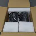 4" Pendant Lights Kitchen Island, 25W Cylinder Hanging Lights with Dipswitch, Modern Eye Care Led Pendant Lamp fixtures for Bedroom, Living Room, Office (Black, 2 Pcs)